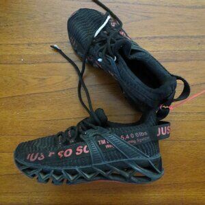 Kids Black and Red Sneakers